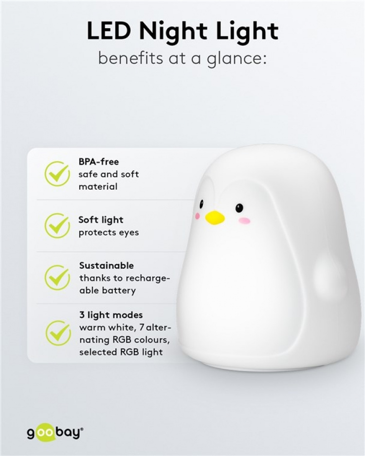 Goobay LED-nattlampa  Goobay LED-nattlampa