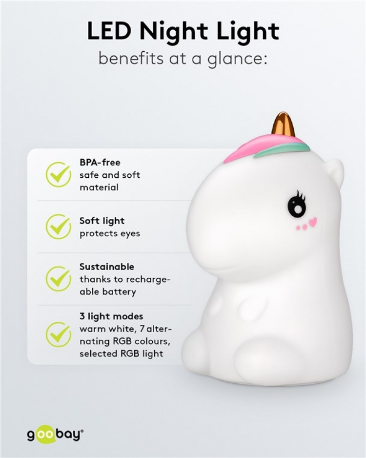 Goobay LED-yövalo  Goobay LED-yövalo