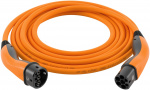 LAPP MOBILITY Laddkabel Typ 2, upp till 7,4 kW, 5 m, orange (5555934026) 32 A, 1-fas, för laddning av hybrid- och elbilar med Typ 2-anslutning