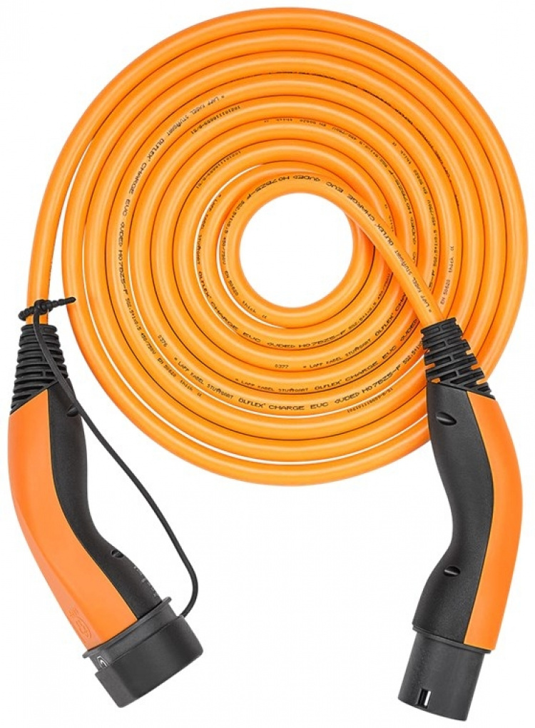 LAPP MOBILITY HELIX laddkabel Typ 2, upp till 11 kW, m, orange (5555935013) 20 A, 3-fas, för laddning av hybrid- och elbilar med Typ 2-anslutning LAPP MOBILITY HELIX laddkabel Typ 2, upp till 11 kW, m, orange (5555935013) 20 A, 3-fas, för laddning av hybrid- och elbilar med Typ 2-anslutning