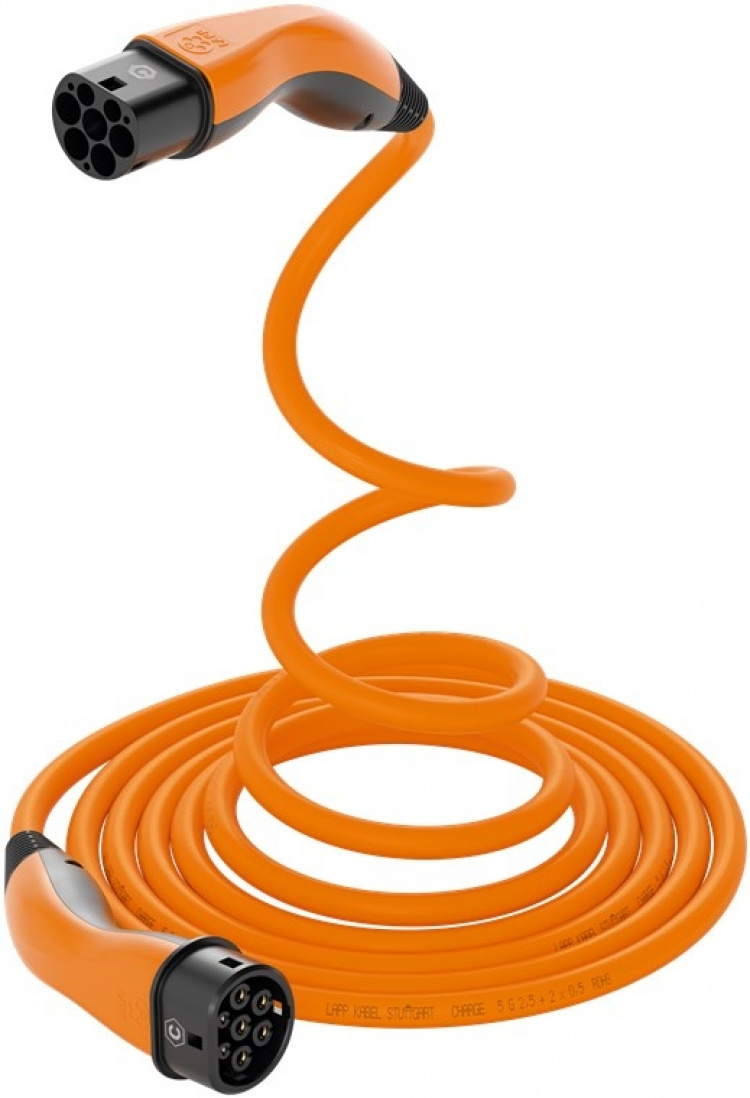 LAPP MOBILITY HELIX laddkabel Typ 2, upp till 11 kW, m, orange (5555935013) 20 A, 3-fas, för laddning av hybrid- och elbilar med Typ 2-anslutning LAPP MOBILITY HELIX laddkabel Typ 2, upp till 11 kW, m, orange (5555935013) 20 A, 3-fas, för laddning av hybrid- och elbilar med Typ 2-anslutning