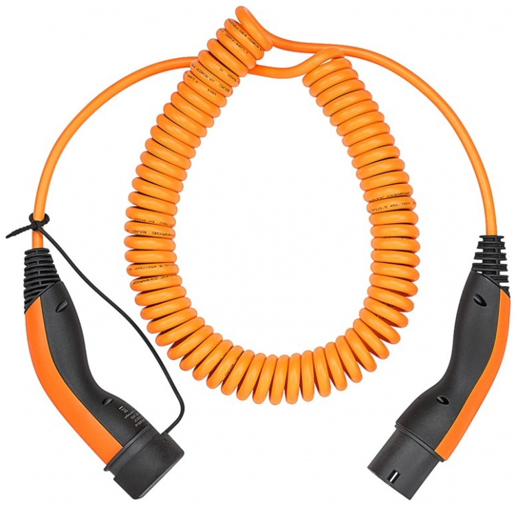 LAPP MOBILITY Spiral laddkabel Typ 2, upp till 11 kW, m, orange (5555936025) 20 A, 3-fas, för laddning av hybrid- och elbilar med Typ 2-anslutning LAPP MOBILITY Spiral laddkabel Typ 2, upp till 11 kW, m, orange (5555936025) 20 A, 3-fas, för laddning av hybrid- och elbilar med Typ 2-anslutning