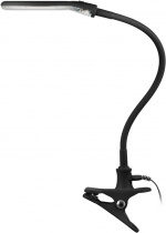 Goobay LED-förstoringslampa med klämma, 6 W, svart 480 lm, 100 mm glaslins, 1,75x förstoring, 3 dioptrier