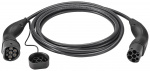 LAPP MOBILITY Laddkabel Typ 2, upp till 22 kW, 3 m, svart () 32 A, 3-fas, för laddning av hybrid- och elbilar med Typ 2-anslutning