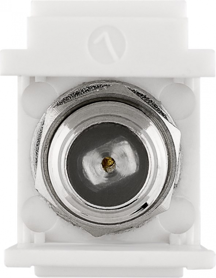 Goobay Keystone-modul, SAT/antenn IEC / koaxialplugg > F uttag 90 °