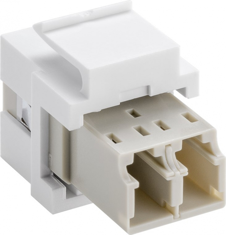 Goobay Keystone-modul, optisk kabel 17,2 mm bredd, 2 st. LC-duplex-uttag