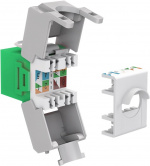 Goobay Keystone-modul RJ45 CAT 6A, UTP 16,5 mm bred, krokodiltyp, klämlist för verktygslös IDC-montering Goobay Keystone-modul RJ45 CAT 6A, UTP 16,5 mm bred, krokodiltyp, klämlist för verktygslös IDC-montering