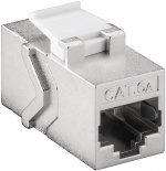 Goobay Keystone-modul RJ45-koppling CAT 6A, STP 14,7 mm bred, 2 st. RJ45-uttag (8P8C)