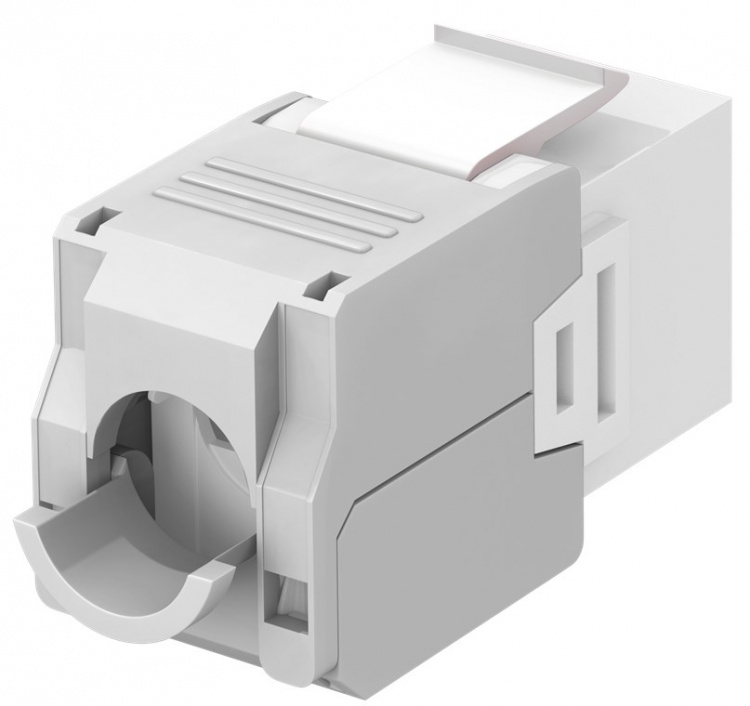 Goobay Keystone-modul RJ45 CAT 6A, UTP 16,5 mm bred, krokodiltyp, klämlist för verktygslös IDC-montering Goobay Keystone-modul RJ45 CAT 6A, UTP 16,5 mm bred, krokodiltyp, klämlist för verktygslös IDC-montering