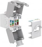 Goobay Keystone-modul RJ45 CAT 6A, UTP 16,5 mm bred, krokodiltyp, klämlist för verktygslös IDC-montering Goobay Keystone-modul RJ45 CAT 6A, UTP 16,5 mm bred, krokodiltyp, klämlist för verktygslös IDC-montering