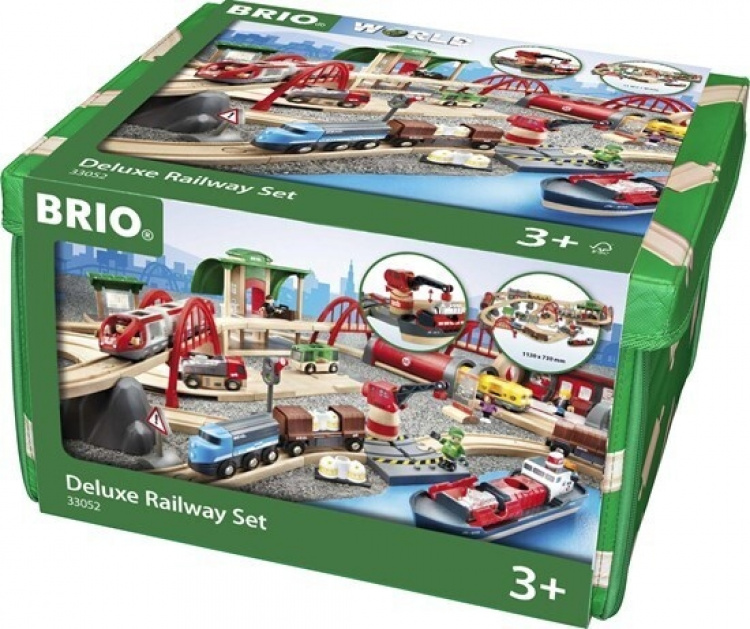 BRIO World 33052 - Rail & Road -deluxe ratasetti, iso laatikko
