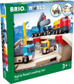 BRIO World 33210 - Rail & Road Kivenlastaus -junarata