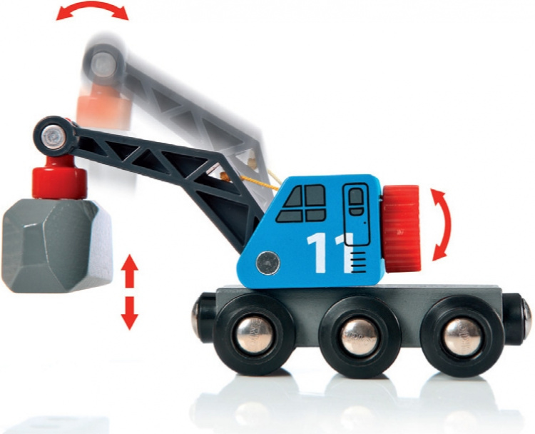 BRIO World 33210 - Rail & Road Kivenlastaus -junarata