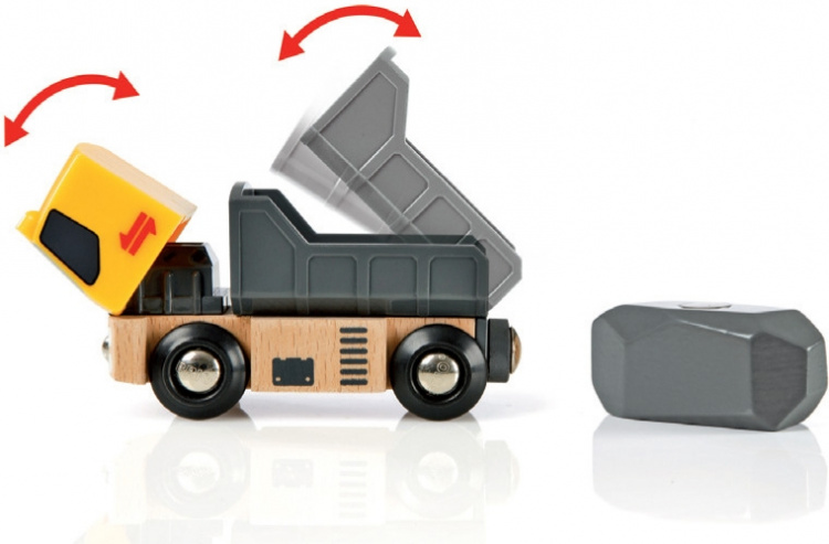 BRIO World 33210 - Rail & Road Kivenlastaus -junarata