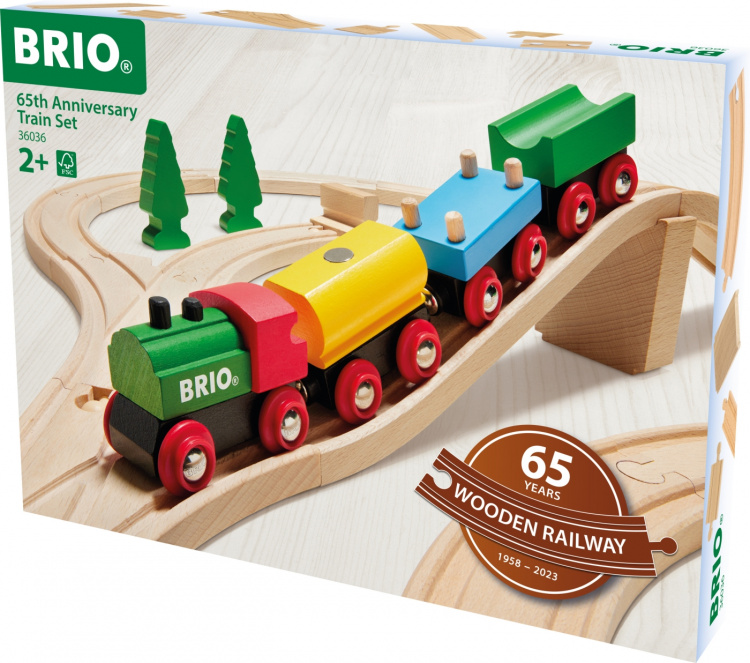 BRIO 36036 - Junasetti 65 vuotta, juhlaversio BRIO 36036 - Junasetti 65 vuotta, juhlaversio