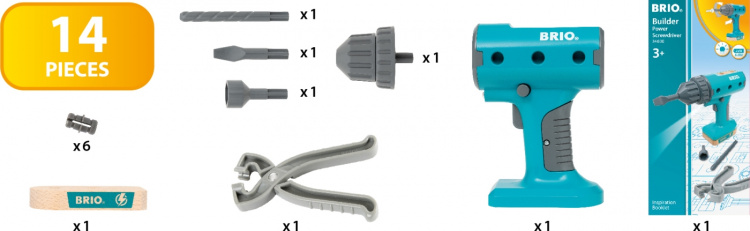 BRIO Builder 34600 - Builder Power Ruuvimeisseli BRIO Builder 34600 - Builder Power Ruuvimeisseli