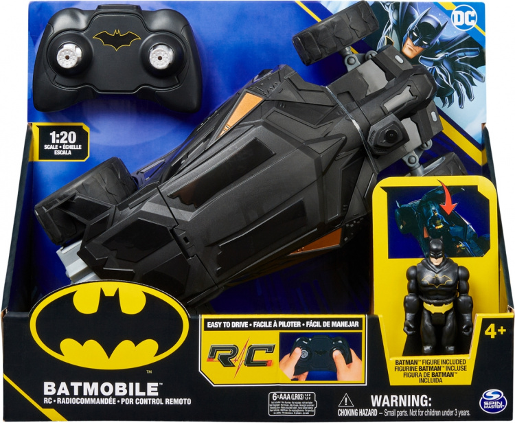 Batman & DC Universe Batman Batmobile RC -kauko-ohjattava auto, 1:20