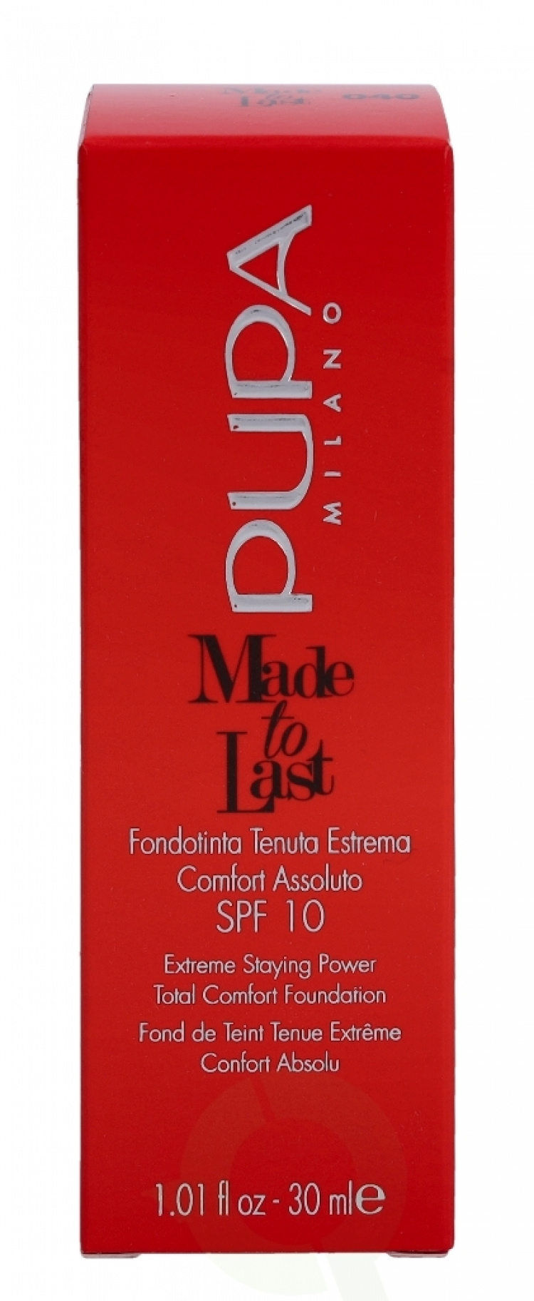 Pupa Milano Pupa Made To Last Total Comfort Foundation SPF10 30 ml #040 Medium Beige