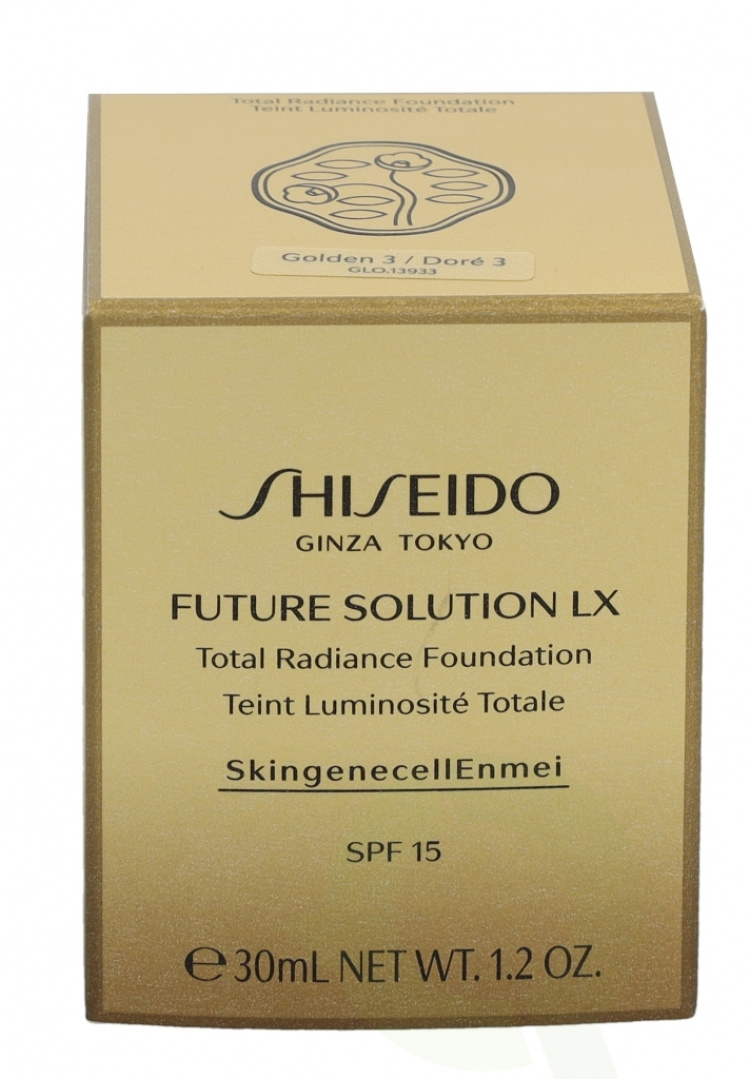 Shiseido Future Solution LX Total Radiance Foundation SPF15 30 ml Golden 3