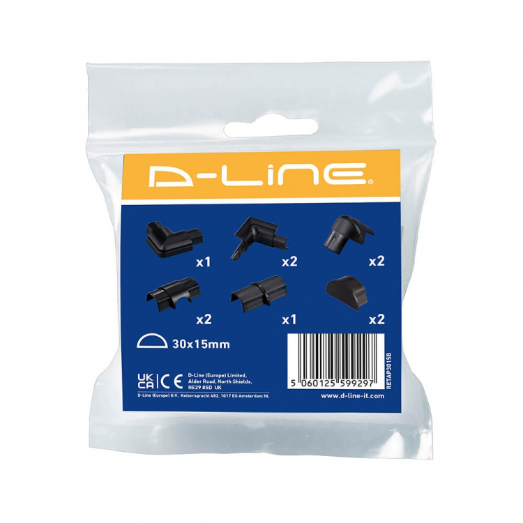 D-LINE Accessory Kit 30x15 Black D-LINE Accessory Kit 30x15 Black