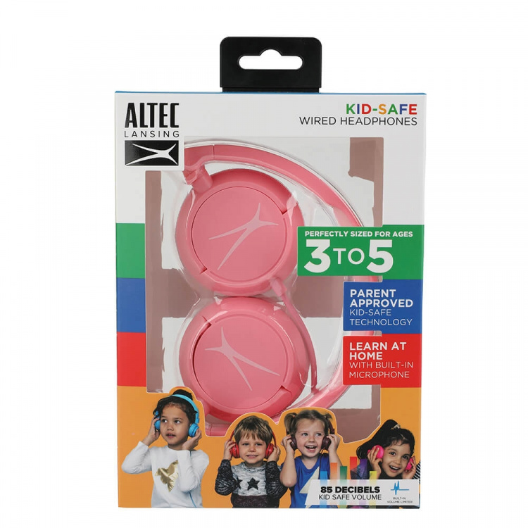 Altec Lansing Kids Kuuloke Wired On-Ear Pinkki