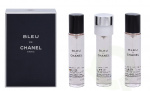 Chanel Bleu De Chanel Pour Homme Giftset 60 ml, 3x Edt Spray Refill 20ml - Twist and Spray - Travel Sprays