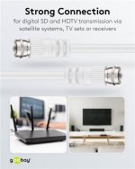 Goobay SAT-antennkabel ( F-plugg > F-plugg Goobay SAT-antennkabel ( F-plugg > F-plugg