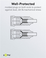Goobay SAT-antennikaapeli ( F-pistoke > F-pistoke Goobay SAT-antennikaapeli ( F-pistoke > F-pistoke