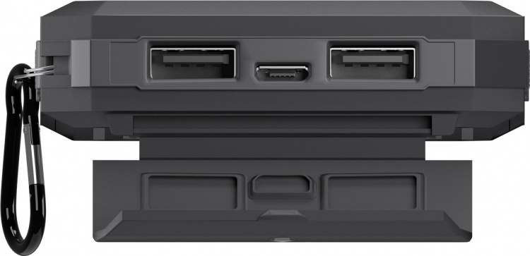 Goobay Outdoor powerbank 8.0 (8.000 mAh) perfekt för äventyr utomhus tack vare robust design, solpanel och ficklampsfunktion Goobay Outdoor powerbank 8.0 (8.000 mAh) perfekt för äventyr utomhus tack vare robust design, solpanel och ficklampsfunktion