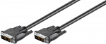 Goobay DVI-D Full HD-kabel Single Link, förnicklad DVI-D-kontakt single link (18 + 1 pin) > DVI-D-kontakt single link (18 + 1 pin)
