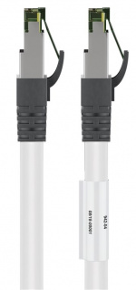 Goobay RJ45 (CAT 6A, 500 MHz) patchkabel med CAT 8.1 S/FTP rå kabel, vit 99,9 % syrefri kopparledare (OFC), AWG 24, halogenfri kabelhölje (LSZH) Goobay RJ45 (CAT 6A, 500 MHz) patchkabel med CAT 8.1 S/FTP rå kabel, vit 99,9 % syrefri kopparledare (OFC), AWG 24, halogenfri kabelhölje (LSZH)