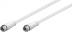 Goobay SAT-antennkabel (Class A+, >95 dB), 3x skärmad F-plugg > F-plugg (helt skärmad)
