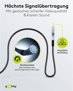 Goobay Optisk hybrid HDMI™-kabel med hög hastighet och Ethernet (AOC) Höghastighetskabel, 4K @ 60 Hz, för långa överföringsavstånd Goobay Optisk hybrid HDMI™-kabel med hög hastighet och Ethernet (AOC) Höghastighetskabel, 4K @ 60 Hz, för långa överföringsavstånd