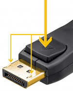 Goobay DisplayPort™-anslutningskabel 1.2 Displayport™ plugg > Displayport™ plugg