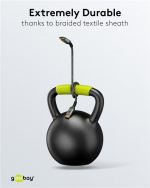 Goobay DisplayPort-kabel, DP 1.4, 3 m, Sharkskin Grey Displayport™ plugg > Displayport™ plugg Goobay DisplayPort-kabel, DP 1.4, 3 m, Sharkskin Grey Displayport™ plugg > Displayport™ plugg