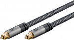 Goobay TOSLINK-kaapeli, 2 m, Sharkskin Grey Toslink-liitin > Toslink-liitin