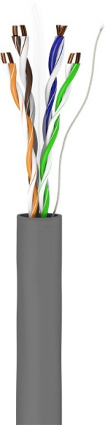 Goobay CAT 6 patchkabel, U/UTP, grå kopparledare (CU), AWG 23/1 (solid), halogenfri kabelhölje (LSZH)