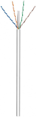 Goobay CAT 6 patchkabel, U/UTP, grå kopparledare (CU), AWG 23/1 (solid), halogenfri kabelhölje (LSZH)