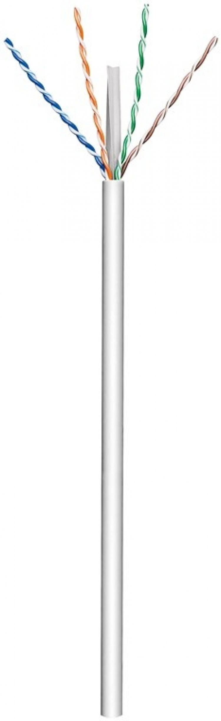 Goobay CAT 6 patchkabel, U/UTP, grå kopparledare (CU), AWG 23/1 (solid), halogenfri kabelhölje (LSZH)