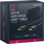 ClickTronic Aktiv Höghastighets HDMI™-kabel med Ethernet Premiumkabel | 1x HDMI™-kontakt >> 1x HDMI™-kontakt | 25,0 m | UHD 4K @ 60 Hz