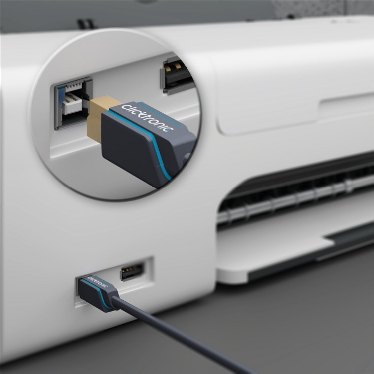 ClickTronic-sovitinkaapeli USB-A:sta USB-B 2.0:aan Premium-kaapeli | USB A-liitin USB B 2.0-liitin | 3,0 m | 480 Mbit/s ClickTronic-sovitinkaapeli USB-A:sta USB-B 2.0:aan Premium-kaapeli | USB A-liitin USB B 2.0-liitin | 3,0 m | 480 Mbit/s