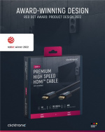 ClickTronic Premium Höghastighets HDMI™-kabel med Ethernet Premiumkabel | 1x HDMI™-kontakt 1x HDMI™-kontakt | 3,0 m | UHD 4K @ 60 Hz ClickTronic Premium Höghastighets HDMI™-kabel med Ethernet Premiumkabel | 1x HDMI™-kontakt 1x HDMI™-kontakt | 3,0 m | UHD 4K @ 60 Hz