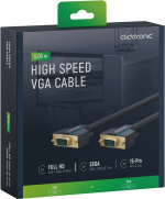ClickTronic VGA-kabel Premiumkabel | 1x VGA-kontakt 1x VGA-kontakt | 5,0 m | SXGA @ 75 Hz