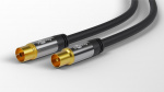 Goobay TV-antennkabel (135 dB), 4x skärmad guldpläterad, koaxial-uttag > koaxial-plugg Goobay TV-antennkabel (135 dB), 4x skärmad guldpläterad, koaxial-uttag > koaxial-plugg
