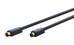 ClickTronic Koaxialkabel Premiumkabel | Koaxialkontakt Koaxialkoppling | 2,0 m | > 95 dB