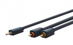 ClickTronic 3,5 mm AUX till RCA-adapterkabel, stereo Premiumkabel | 1x 3,5 mm jackkontakt 2x cinchkontakt | 7,5 m | OFC innerledare ClickTronic 3,5 mm AUX till RCA-adapterkabel, stereo Premiumkabel | 1x 3,5 mm jackkontakt 2x cinchkontakt | 7,5 m | OFC innerledare