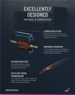 ClickTronic 3,5 mm AUX-kabel, stereo Premiumkabel | 1x 3,5 mm jackplugg 1x 3,5 mm jackplugg | 10,0 m | OFC innerledare ClickTronic 3,5 mm AUX-kabel, stereo Premiumkabel | 1x 3,5 mm jackplugg 1x 3,5 mm jackplugg | 10,0 m | OFC innerledare