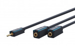 ClickTronic 3,5 mm AUX-adapterkabel, stereo Premium-kabel | 1x 3,5 mm jackkontakt 2x 3,5 mm jackkontakt | 0,1 m | OFC innerledare ClickTronic 3,5 mm AUX-adapterkabel, stereo Premium-kabel | 1x 3,5 mm jackkontakt 2x 3,5 mm jackkontakt | 0,1 m | OFC innerledare