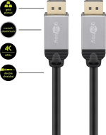 Goobay DisplayPort™-anslutningskabel Displayport™ plugg > Displayport™ plugg