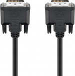 Goobay DVI-D Full HD-kabel Dual Link, Nickel DVI-D-kontakt Dual Link (24 + 1 pin) > DVI-D-kontakt Dual Link (24 + 1 pin)